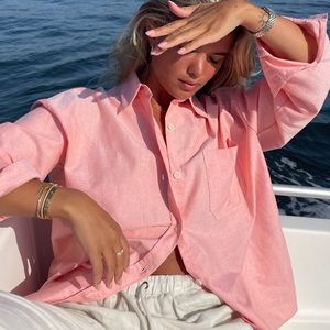 Djerf Ave Apricot Breezy Top